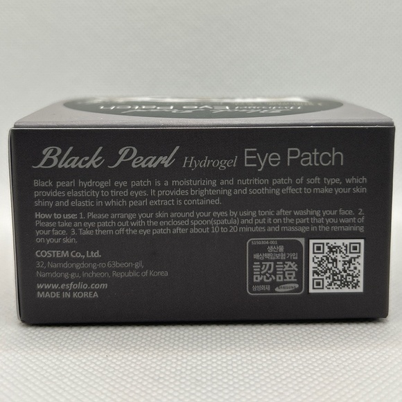 🍀 esfolio 🍀 Black Pearl Hydrogel Eye Patch Brightening Collagen Korea 🍀2024 - Picture 4 of 5